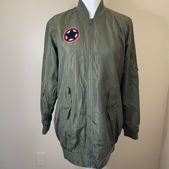 Ambiance | Small | Military | Bomber| Jacket - Picture 1 of 14